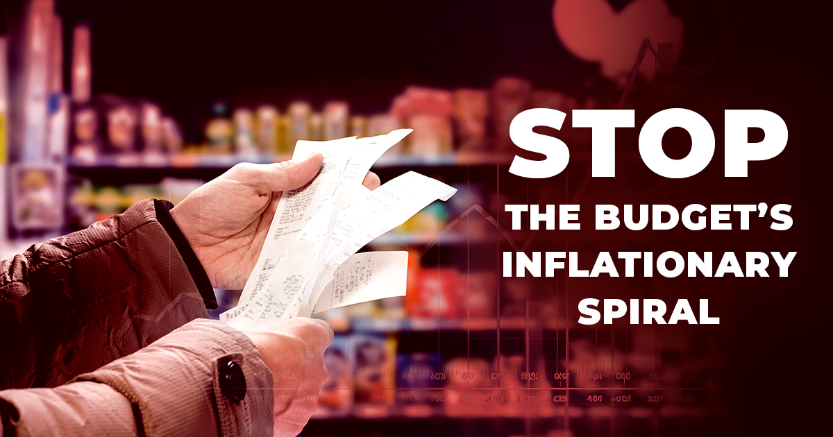 Stop the budget's inflationary spiral - Conservative Party of Canada