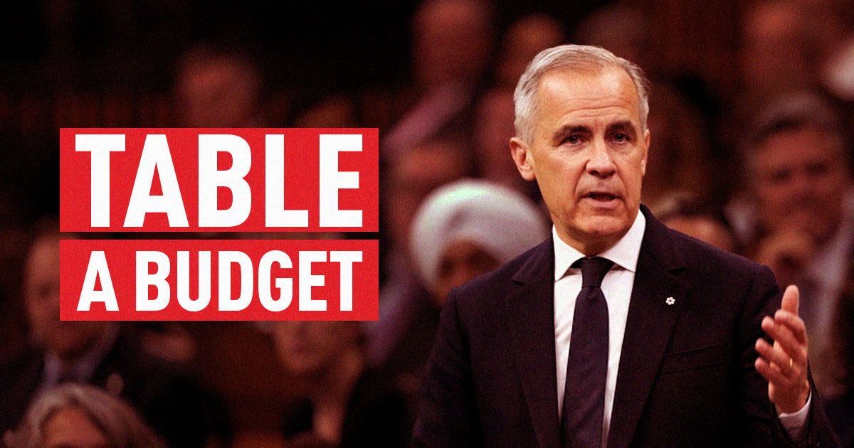 Table the budget - Conservative Party of Canada